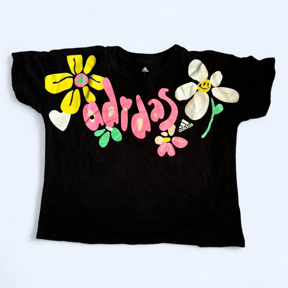 Adidas Girls Floral Loose fit tshirt, 14US Large